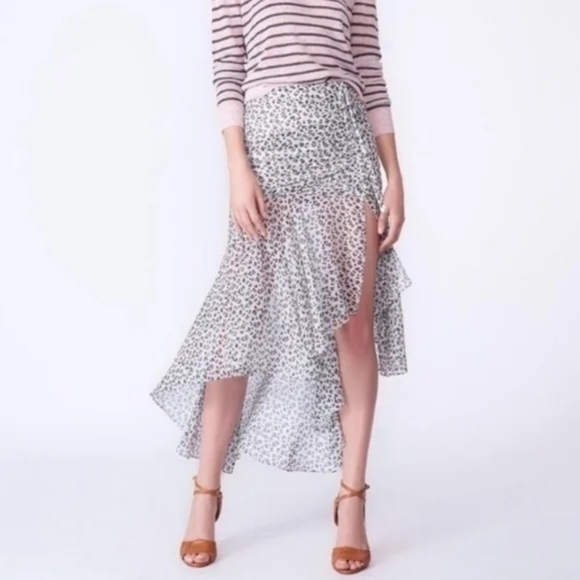 Veronica Beard Dresses & Skirts - VERONICA BEARD‎ SEVILLA RUFFLE SKIRT BLACK WHITE 4